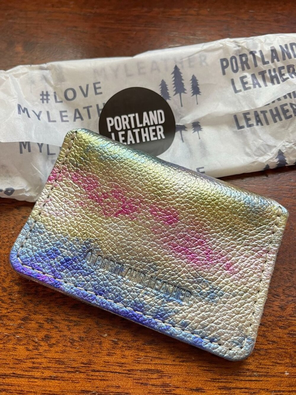 Portland Leather Goods "Aurora" Lovebug Wallet - Picture 2 of 9